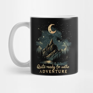 Quite Ready for Another Adventure - Moon and Lonely Mountain - Fantasy Mug